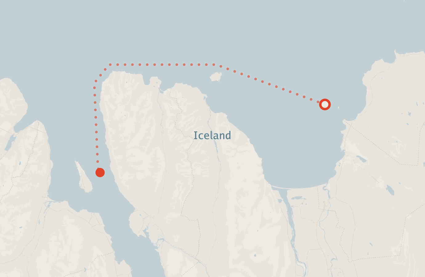 Activity map — real sighting points on an OpenStreetMap basemap
