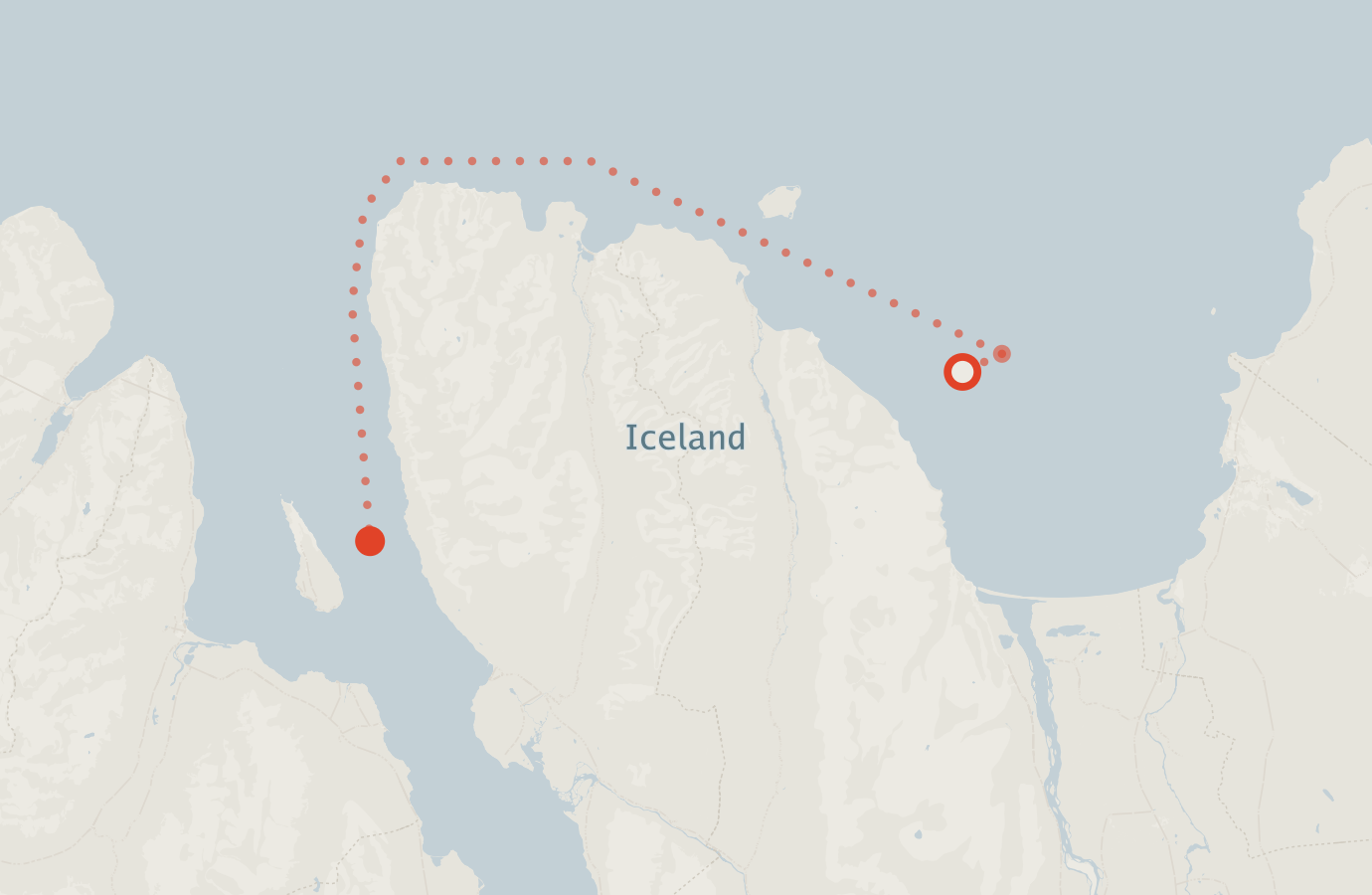 Activity map — real sighting points on an OpenStreetMap basemap