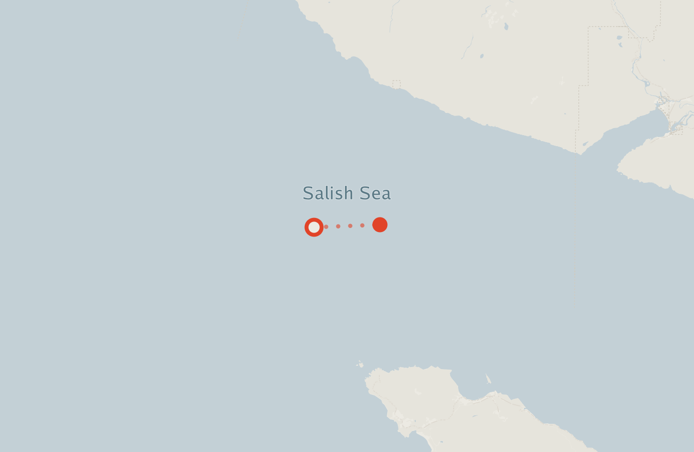 Activity map — real sighting points on an OpenStreetMap basemap
