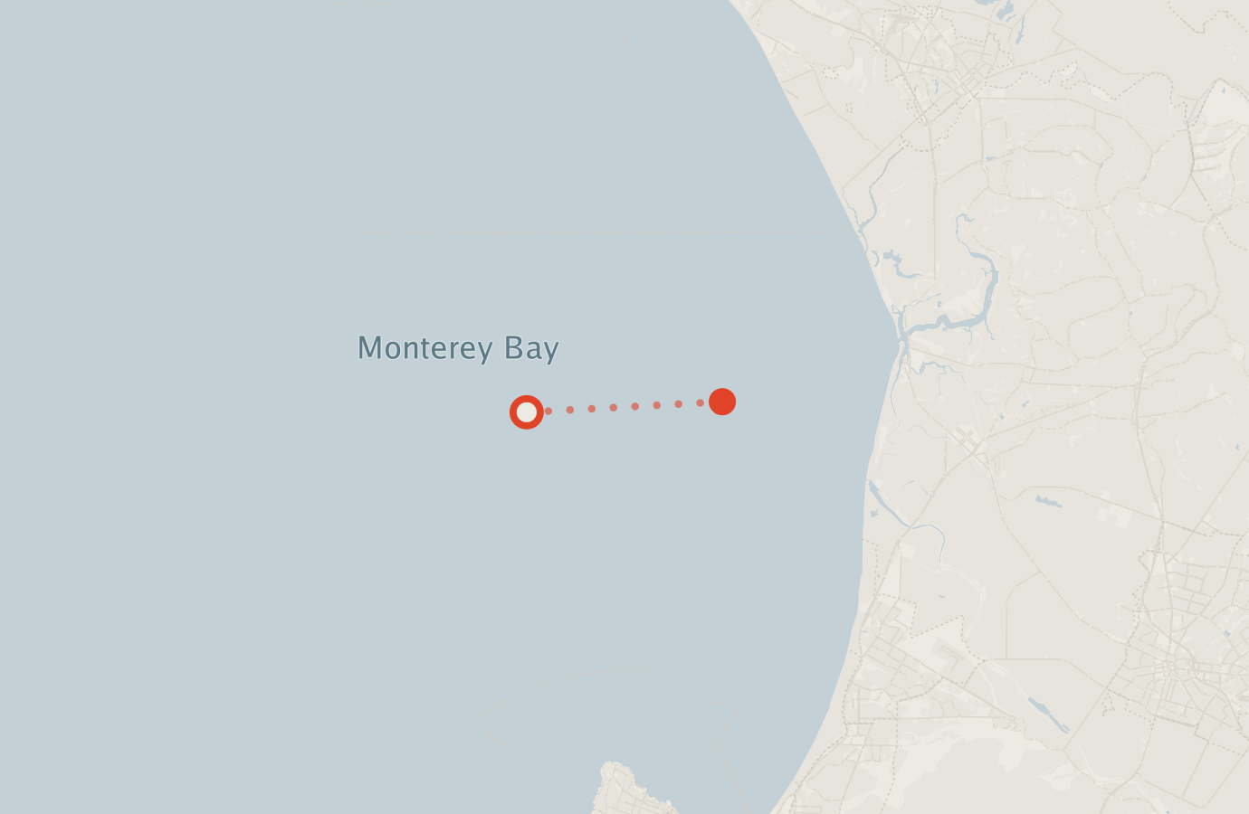 Activity map — real sighting points on an OpenStreetMap basemap