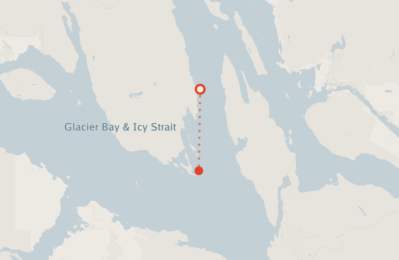 Activity map — real sighting points on an OpenStreetMap basemap