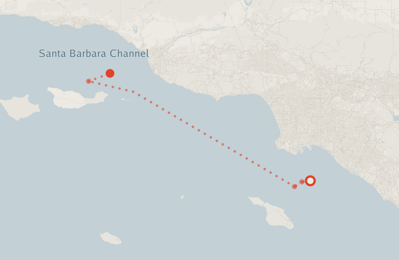 Activity map — real sighting points on an OpenStreetMap basemap