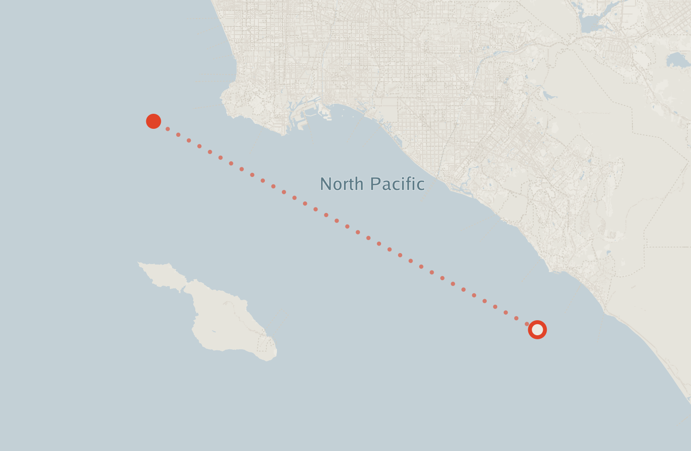 Activity map — real sighting points on an OpenStreetMap basemap