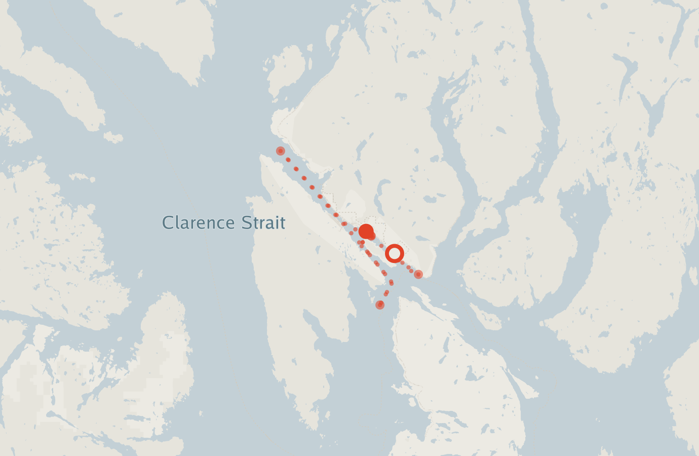 Activity map — real sighting points on an OpenStreetMap basemap