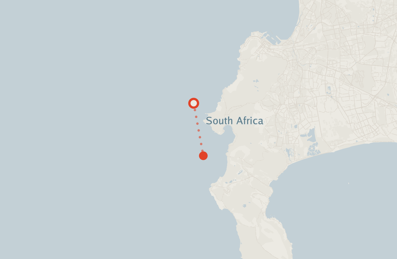 Activity map — real sighting points on an OpenStreetMap basemap