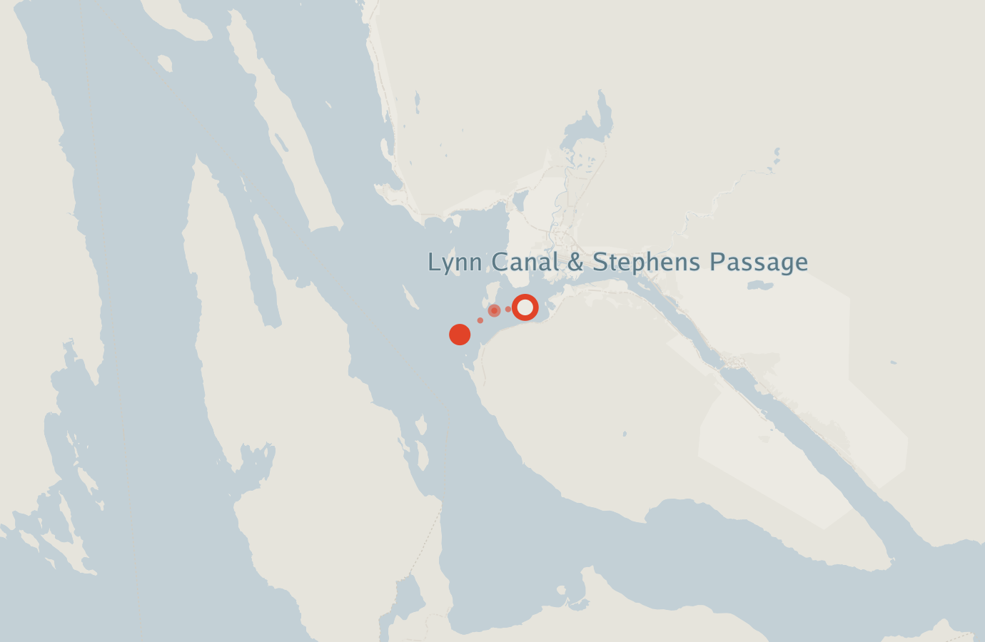 Activity map — real sighting points on an OpenStreetMap basemap