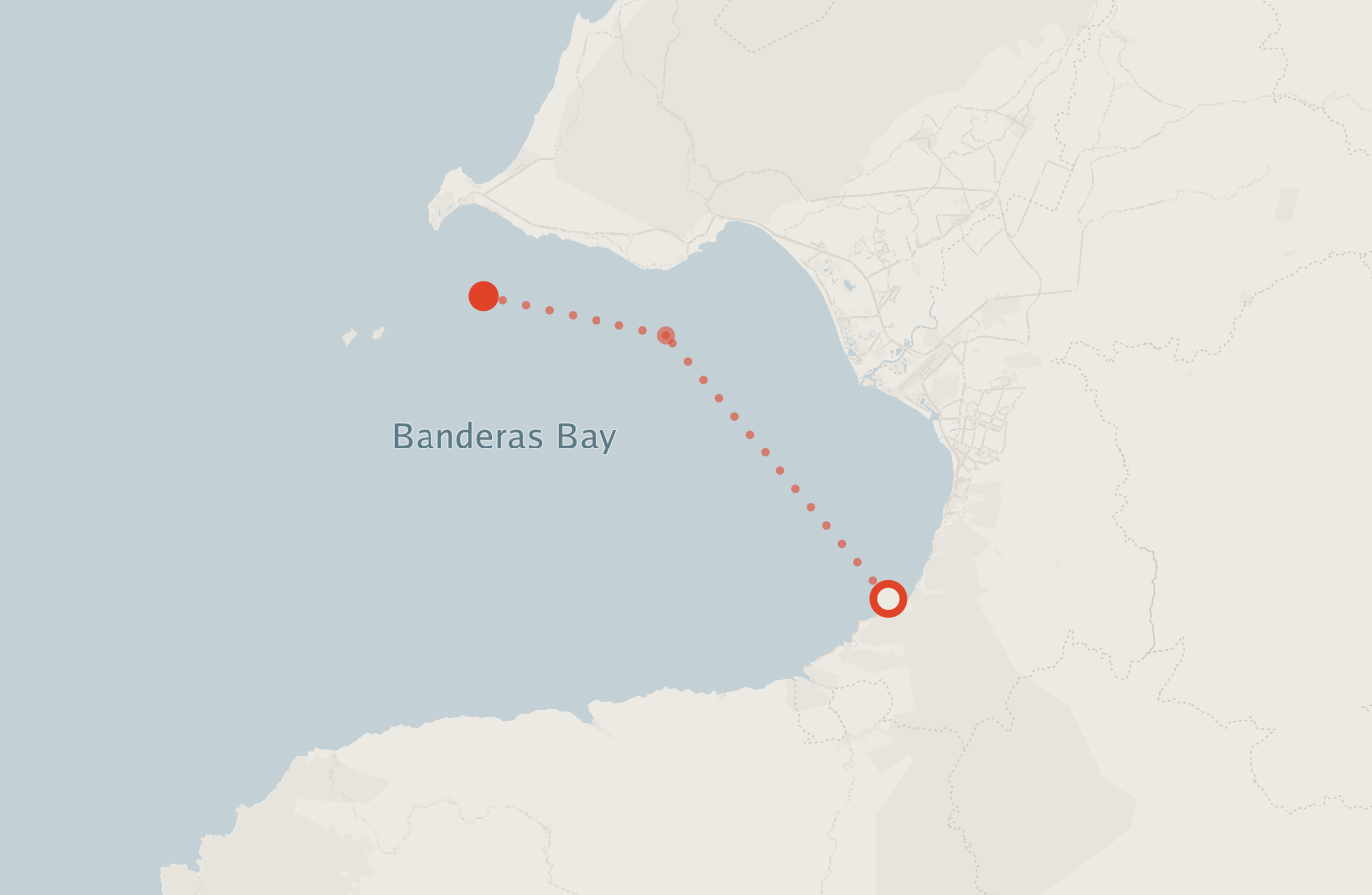 Activity map — real sighting points on an OpenStreetMap basemap