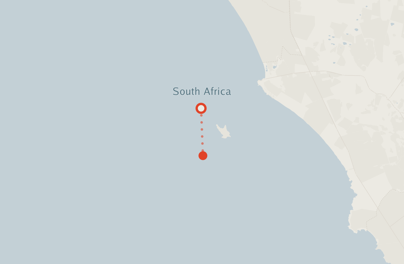 Activity map — real sighting points on an OpenStreetMap basemap