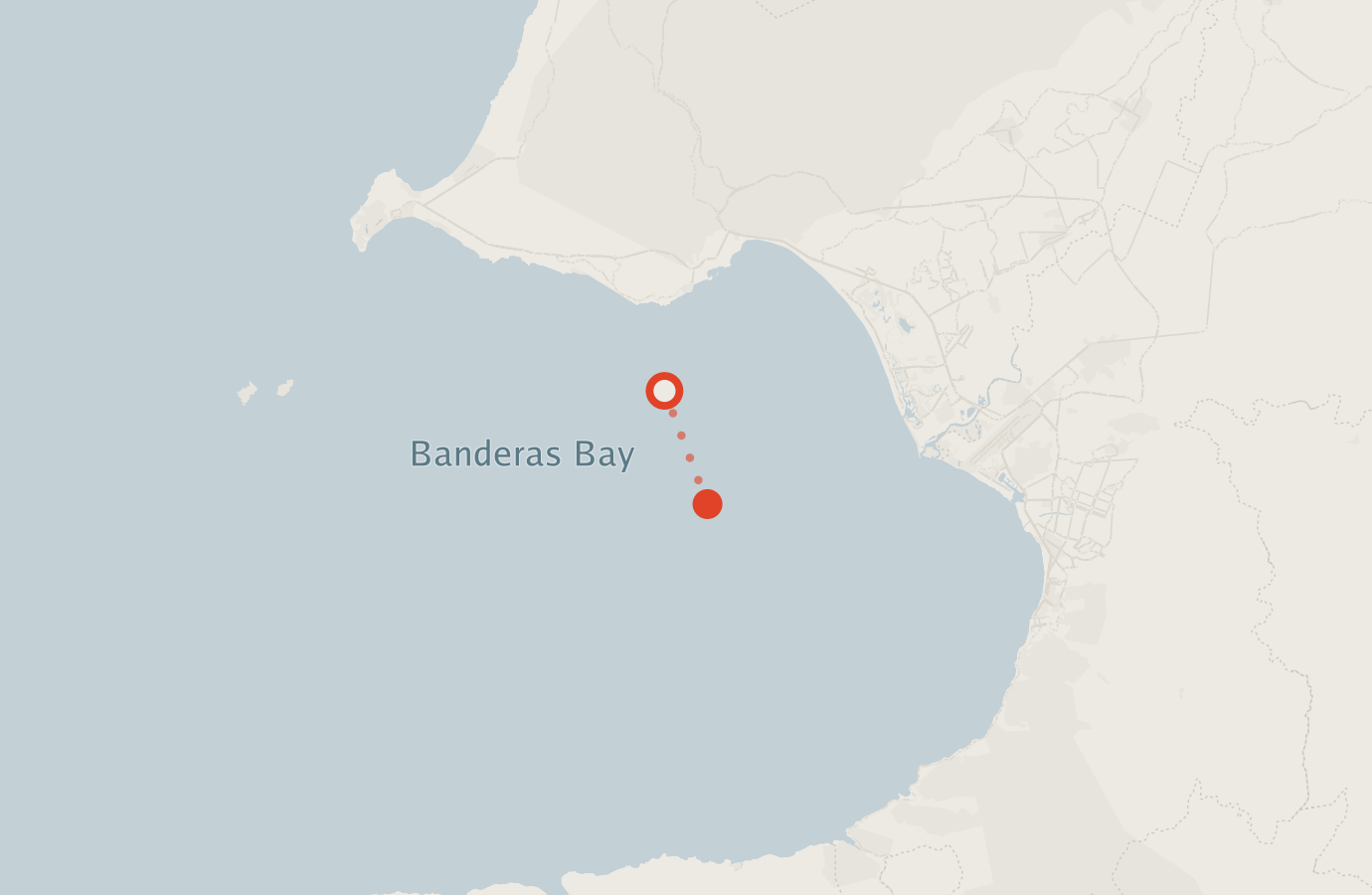Activity map — real sighting points on an OpenStreetMap basemap