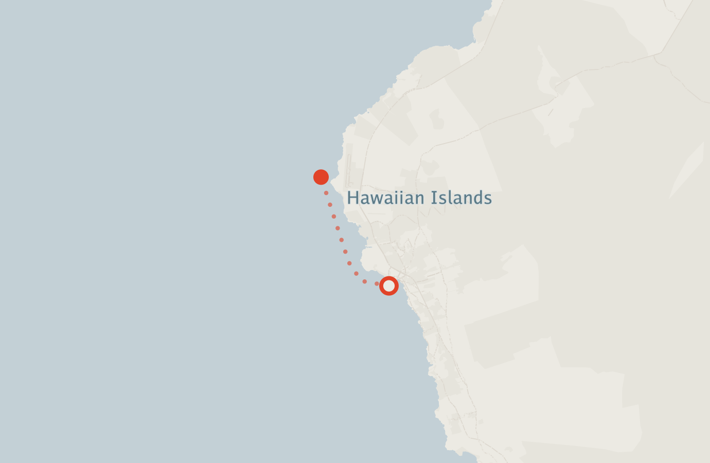 Activity map — real sighting points on an OpenStreetMap basemap