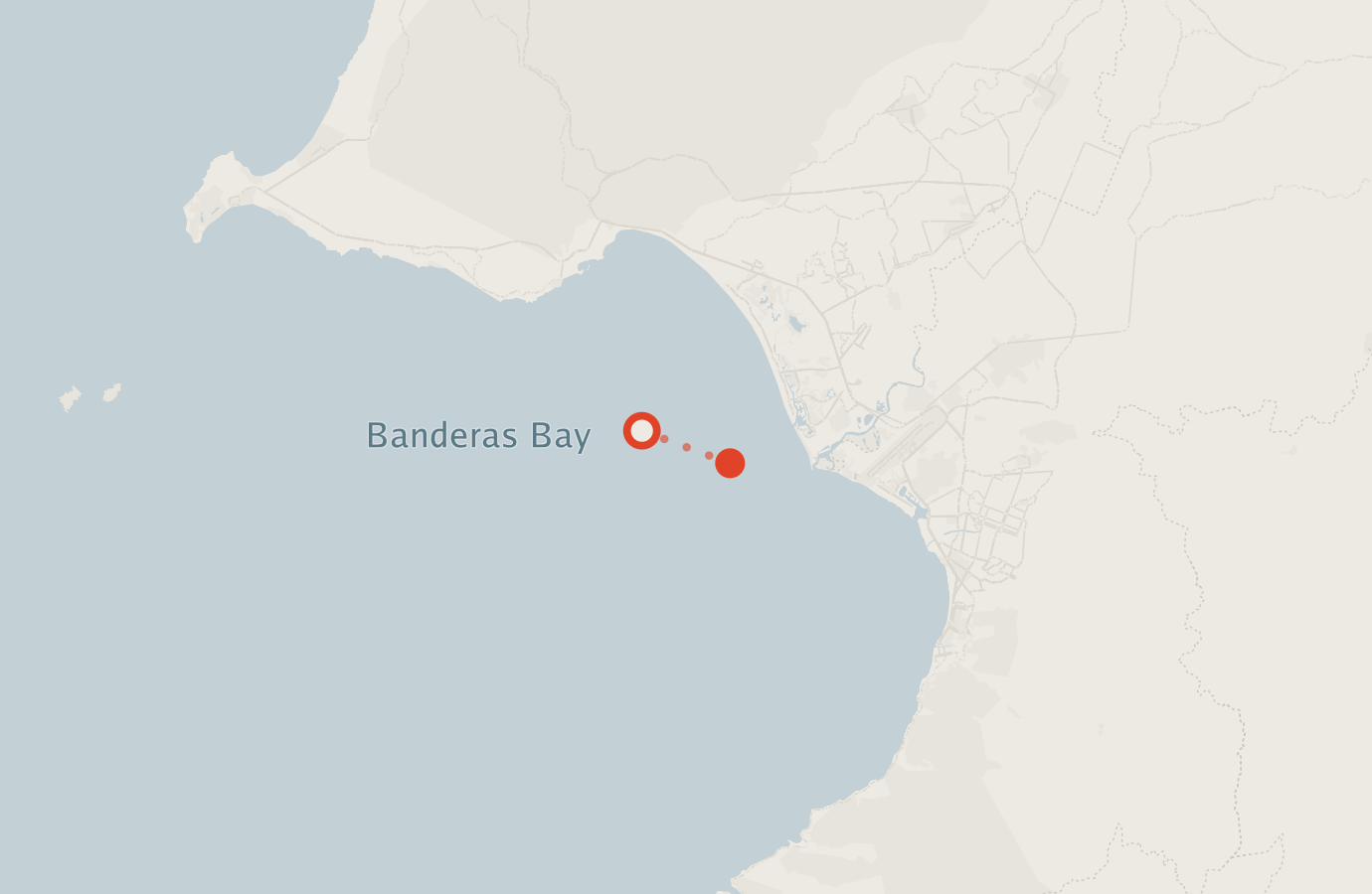 Activity map — real sighting points on an OpenStreetMap basemap