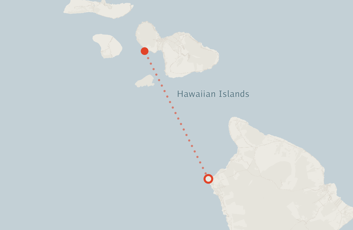 Activity map — real sighting points on an OpenStreetMap basemap