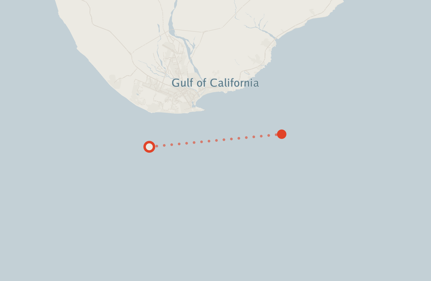 Activity map — real sighting points on an OpenStreetMap basemap