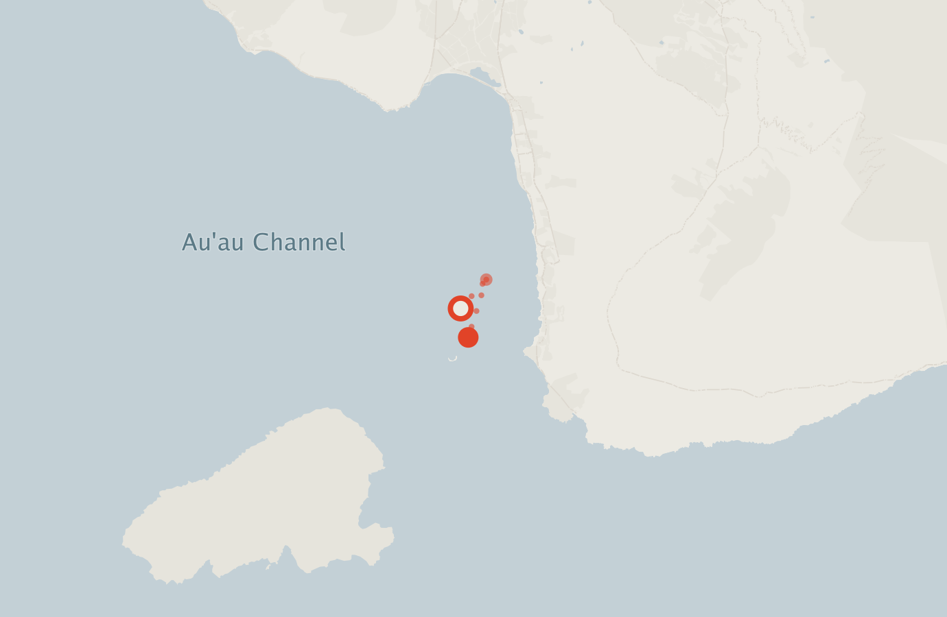 Activity map — real sighting points on an OpenStreetMap basemap