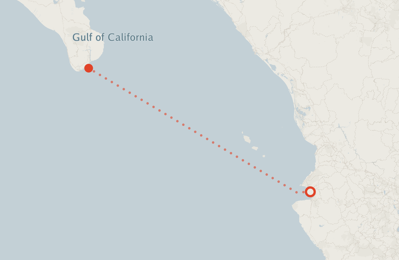 Activity map — real sighting points on an OpenStreetMap basemap