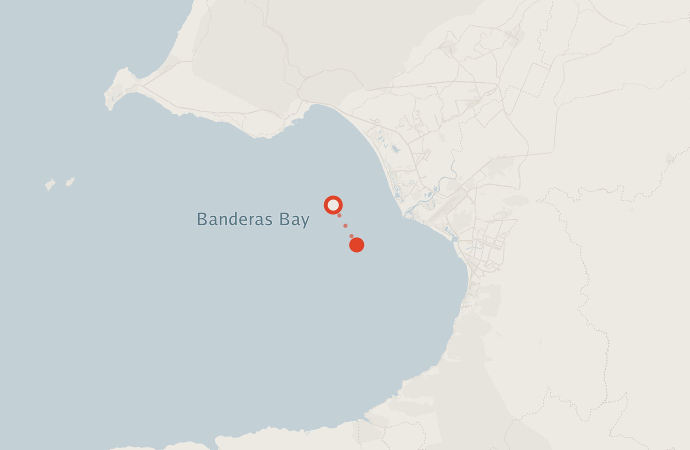 Activity map — real sighting points on an OpenStreetMap basemap