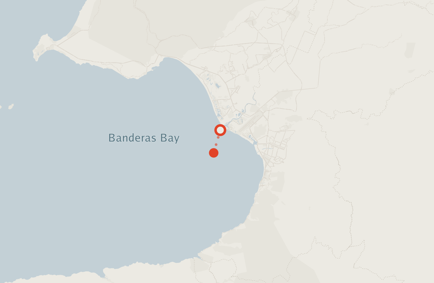 Activity map — real sighting points on an OpenStreetMap basemap