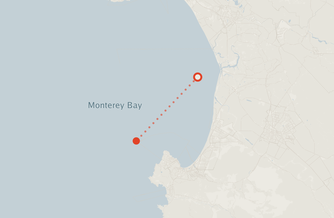 Activity map — real sighting points on an OpenStreetMap basemap