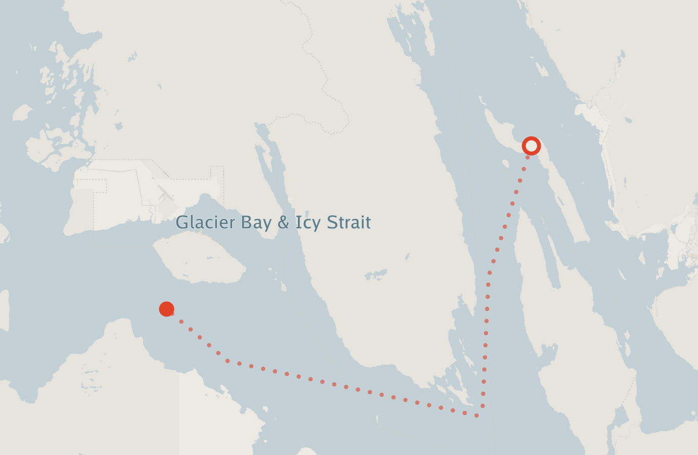 Activity map — real sighting points on an OpenStreetMap basemap