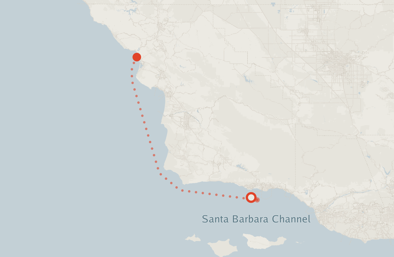 Activity map — real sighting points on an OpenStreetMap basemap