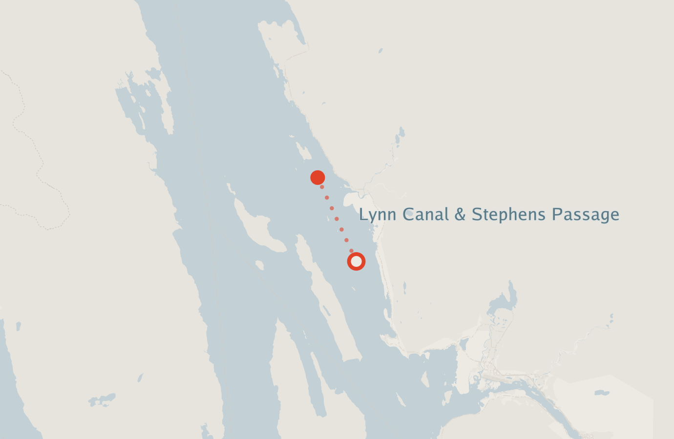 Activity map — real sighting points on an OpenStreetMap basemap