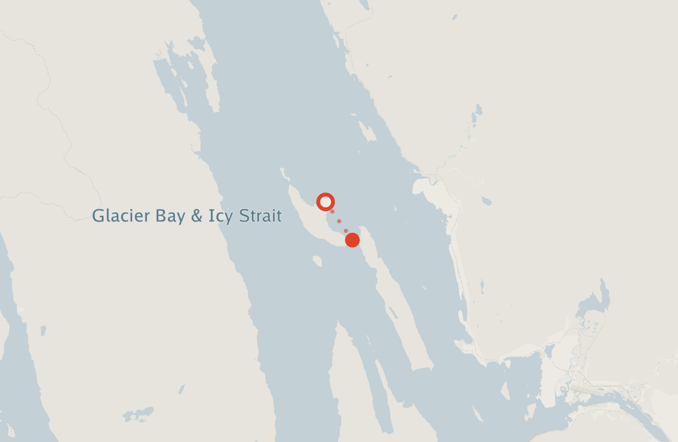 Activity map — real sighting points on an OpenStreetMap basemap