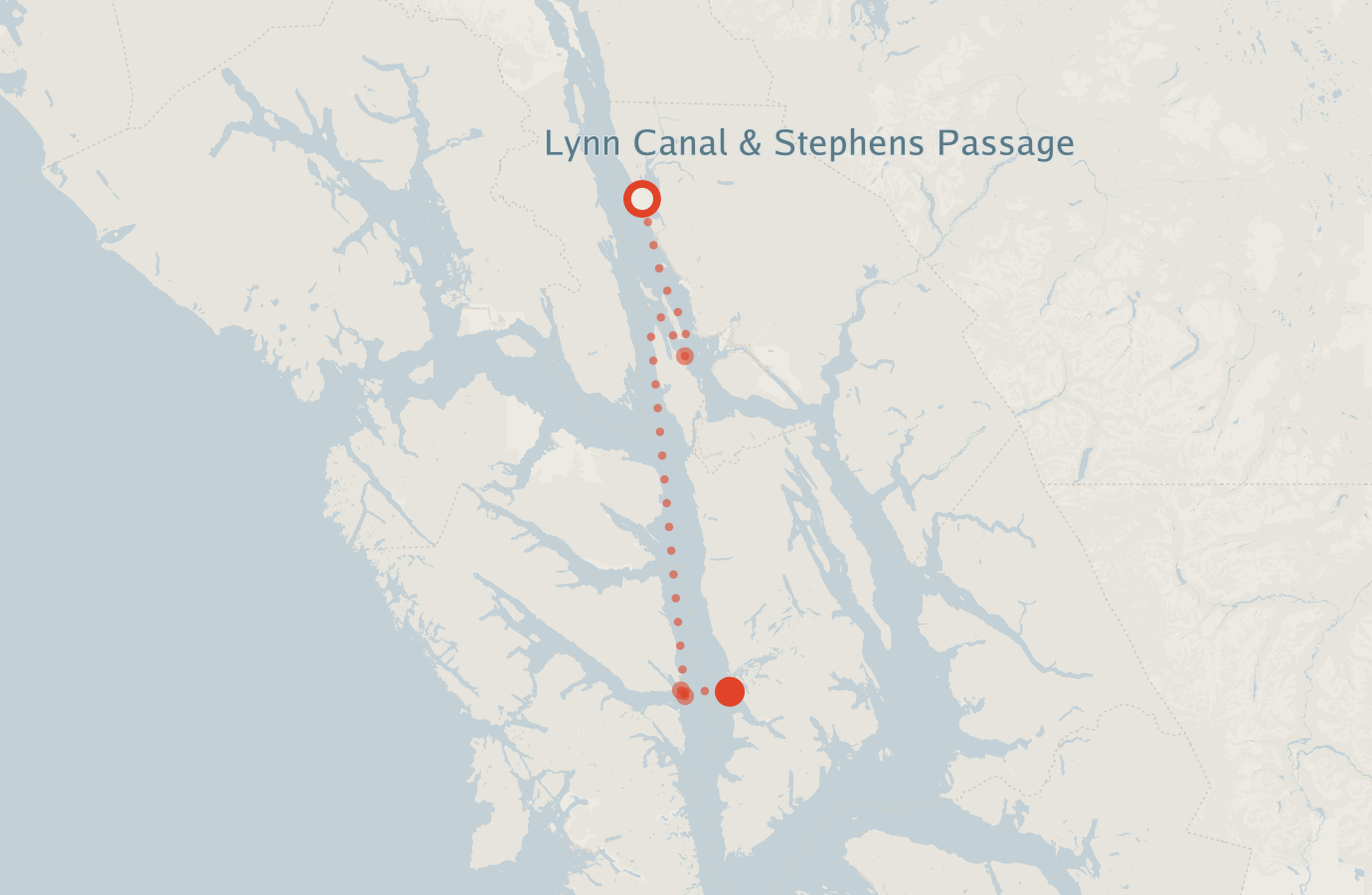 Activity map — real sighting points on an OpenStreetMap basemap