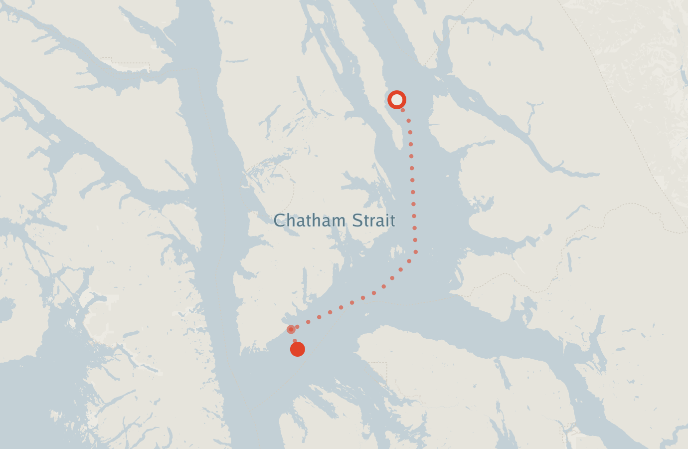 Activity map — real sighting points on an OpenStreetMap basemap