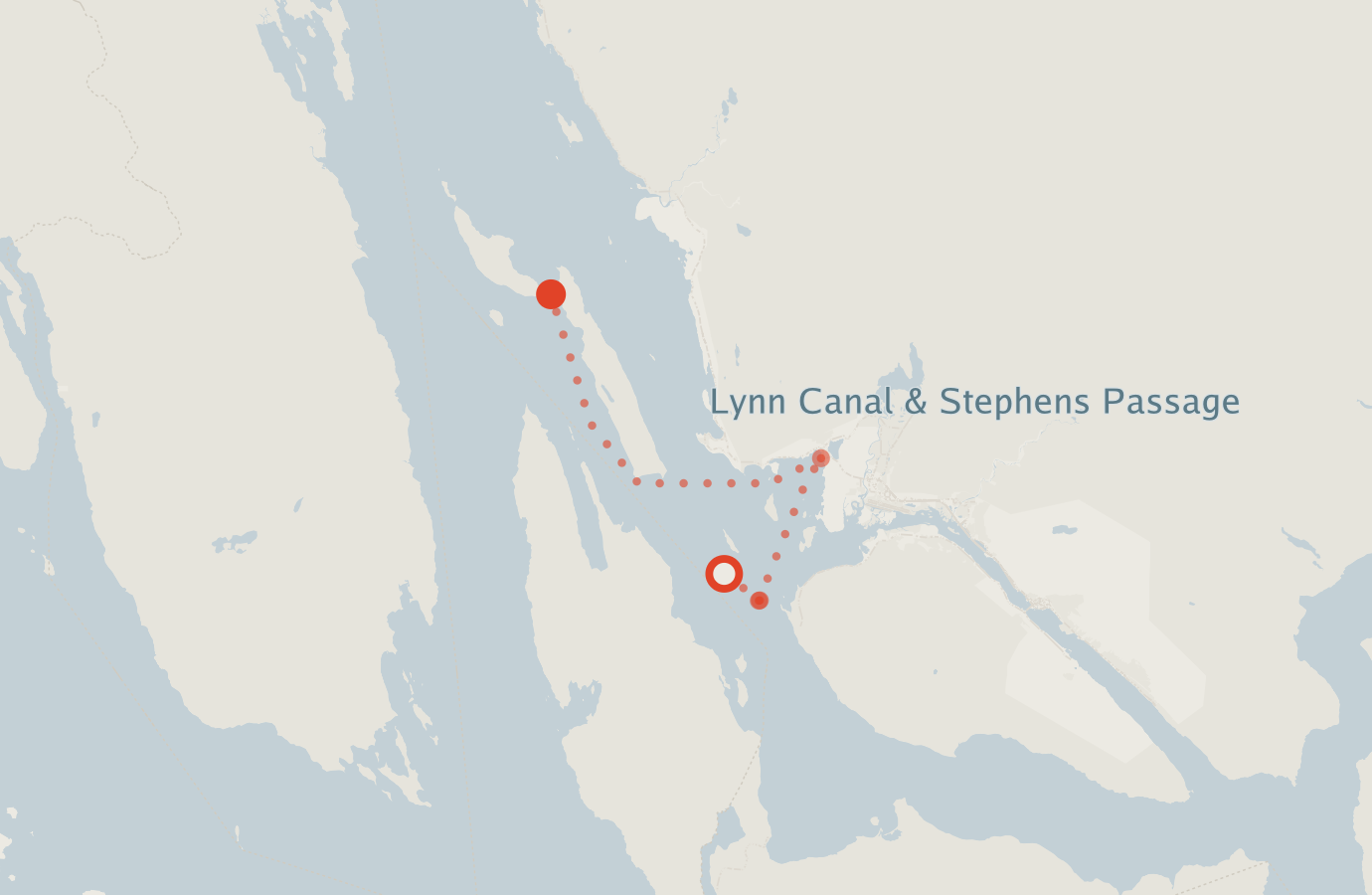 Activity map — real sighting points on an OpenStreetMap basemap