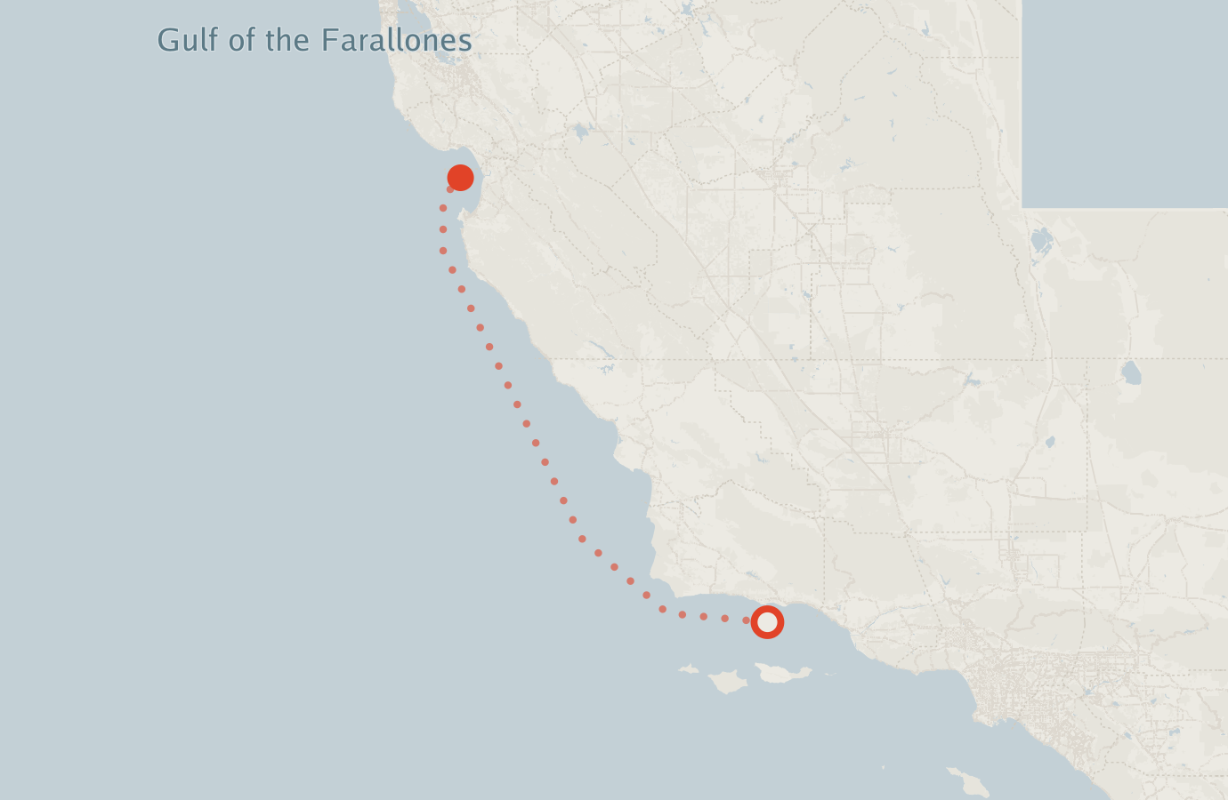 Activity map — real sighting points on an OpenStreetMap basemap