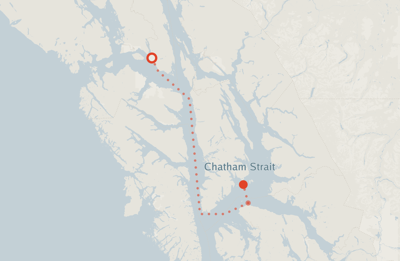 Activity map — real sighting points on an OpenStreetMap basemap