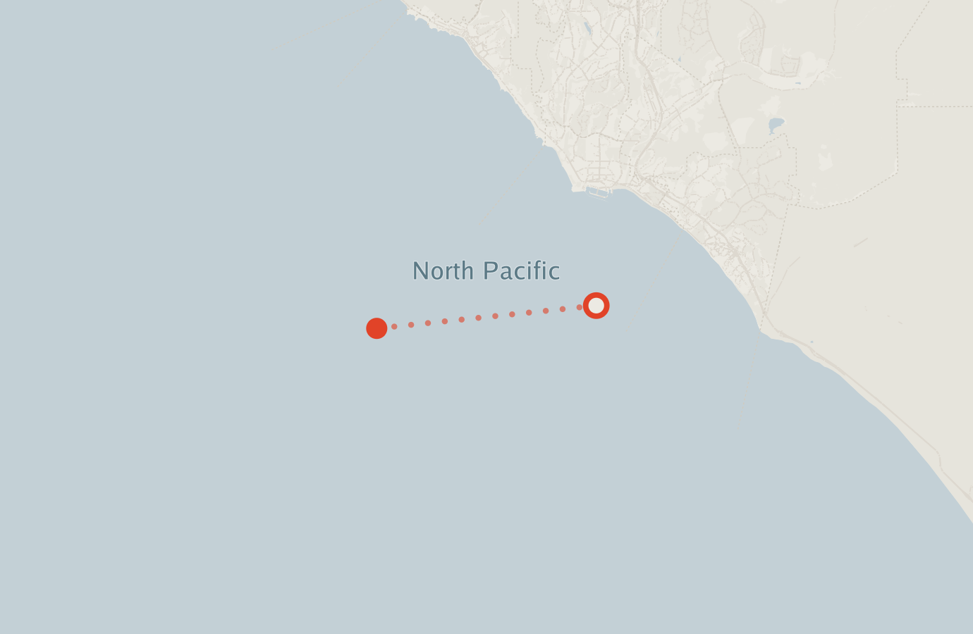 Activity map — real sighting points on an OpenStreetMap basemap