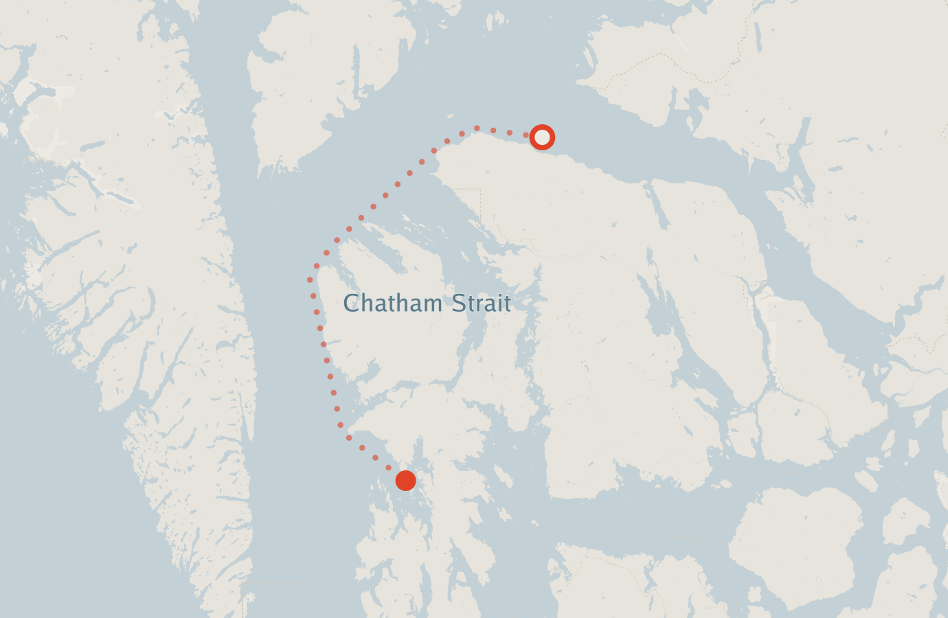 Activity map — real sighting points on an OpenStreetMap basemap