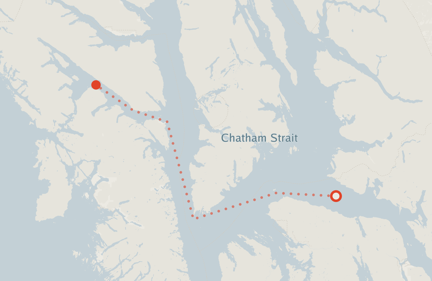 Activity map — real sighting points on an OpenStreetMap basemap