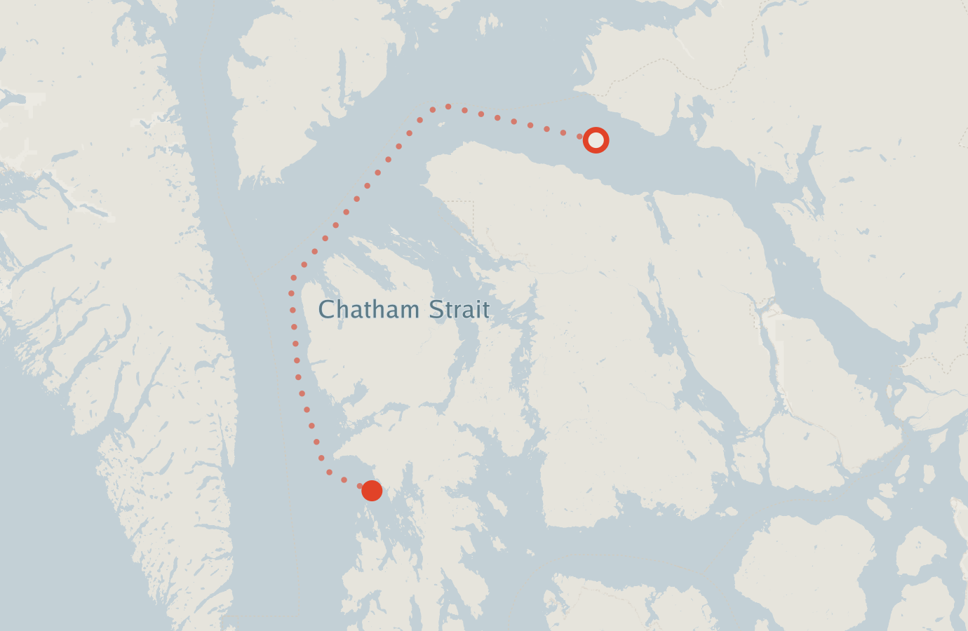 Activity map — real sighting points on an OpenStreetMap basemap
