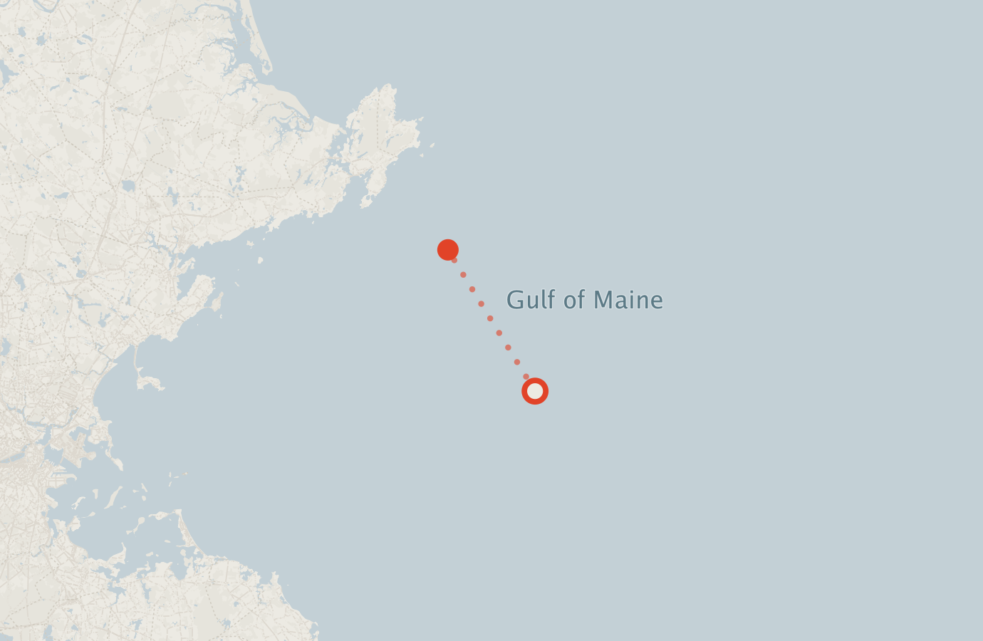 Activity map — real sighting points on an OpenStreetMap basemap