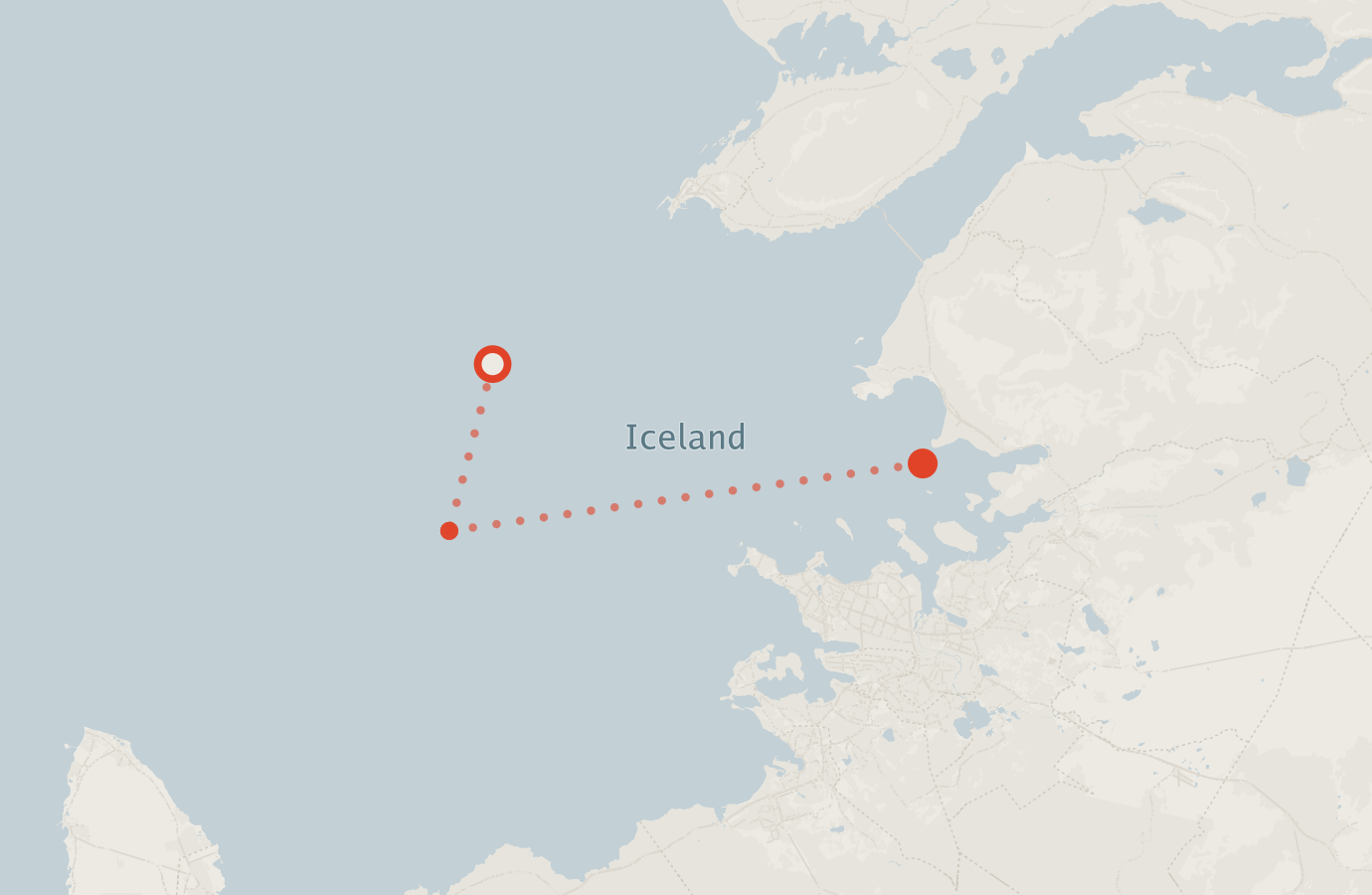 Activity map — real sighting points on an OpenStreetMap basemap