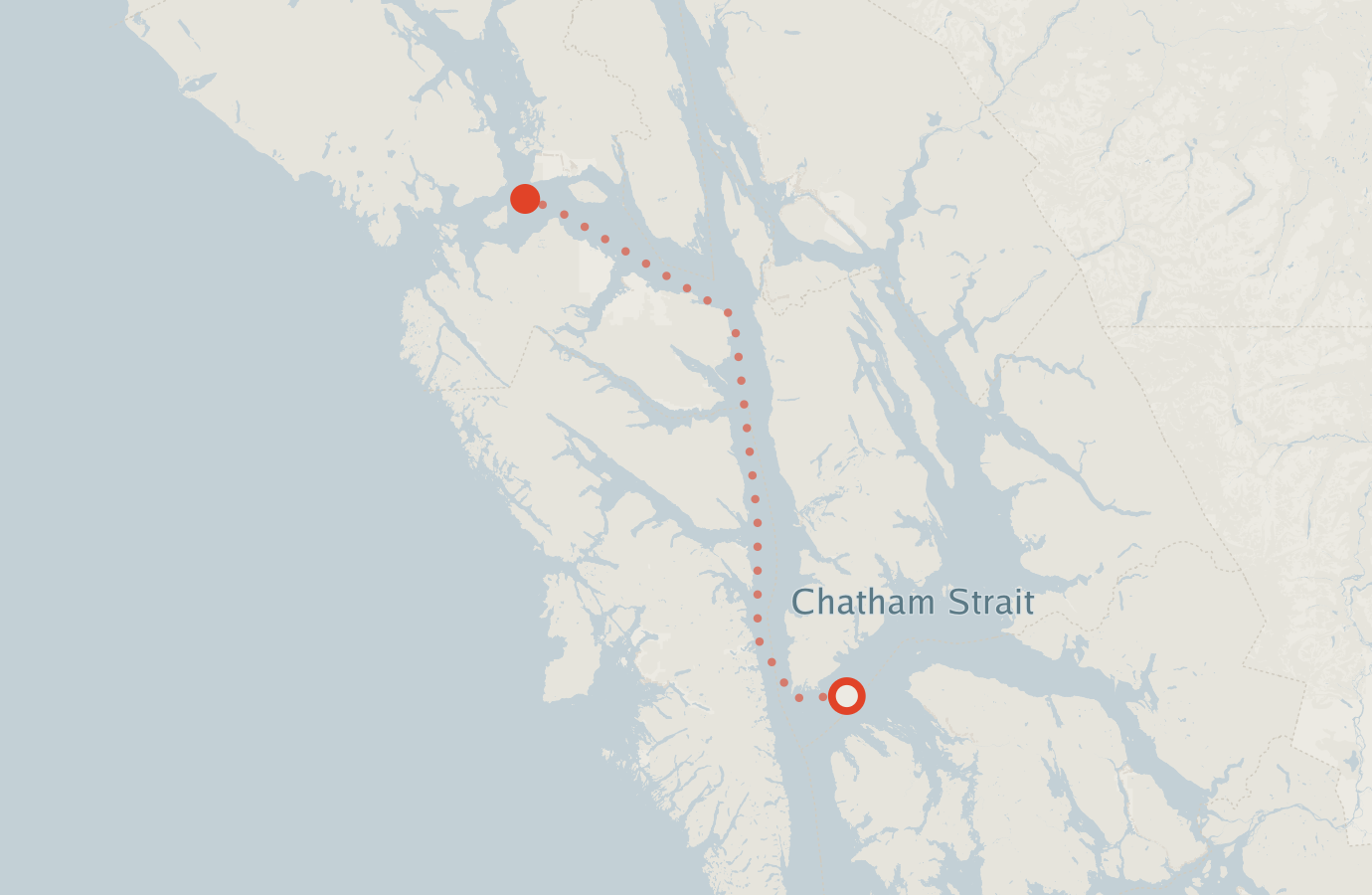 Activity map — real sighting points on an OpenStreetMap basemap