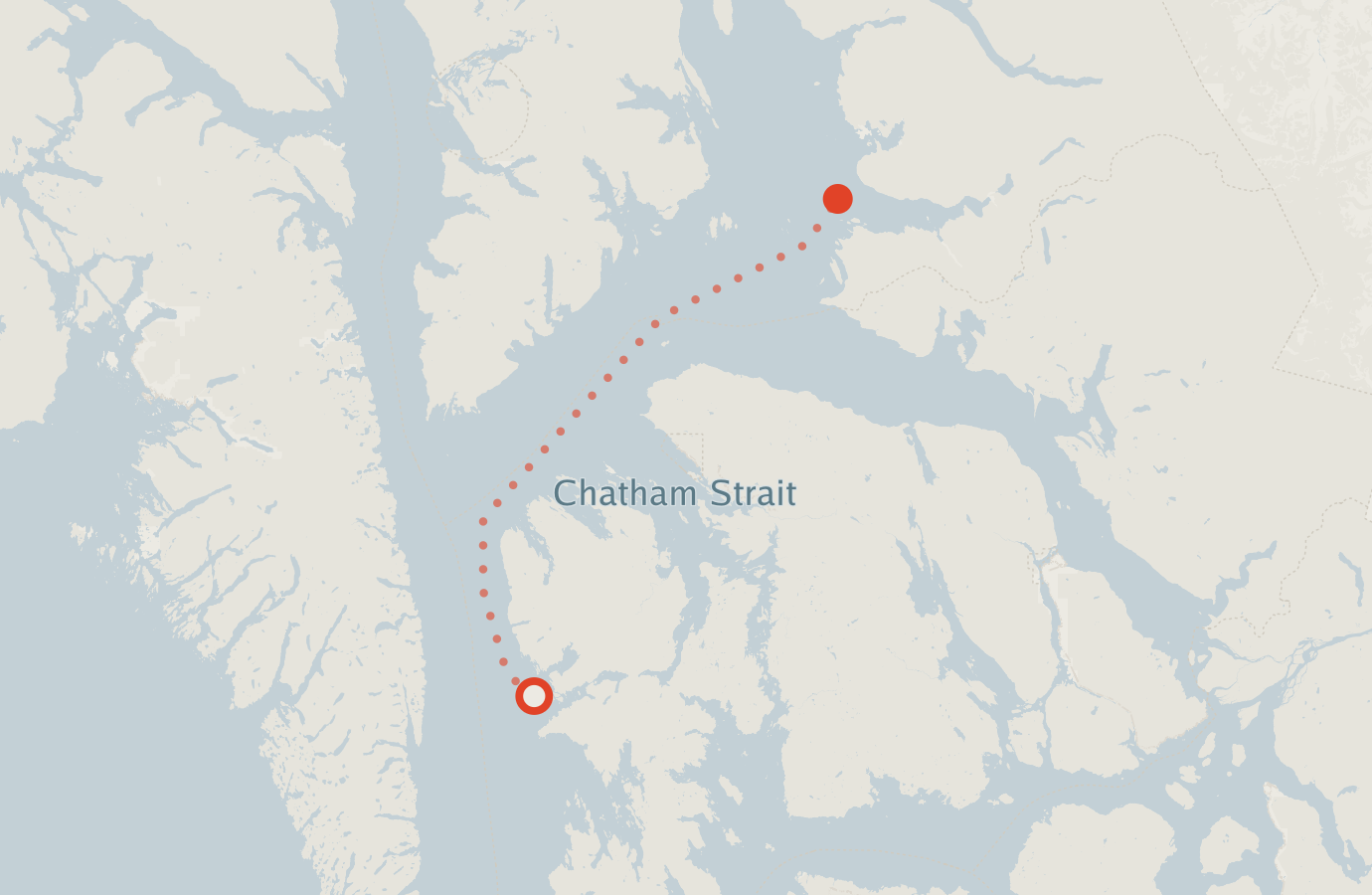 Activity map — real sighting points on an OpenStreetMap basemap