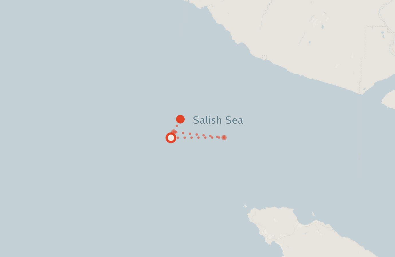 Activity map — real sighting points on an OpenStreetMap basemap