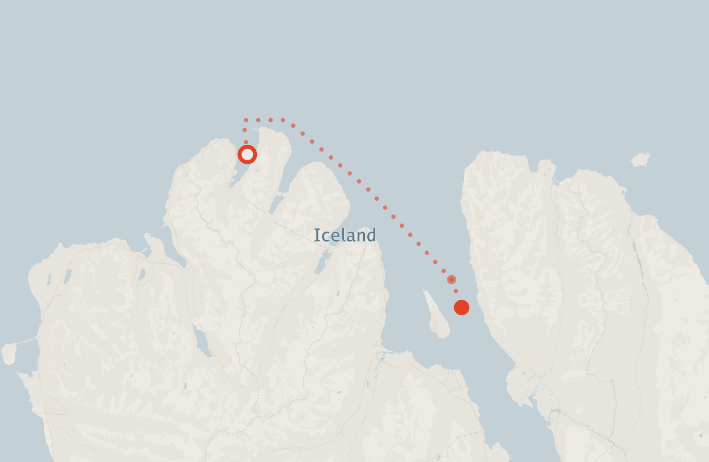 Activity map — real sighting points on an OpenStreetMap basemap