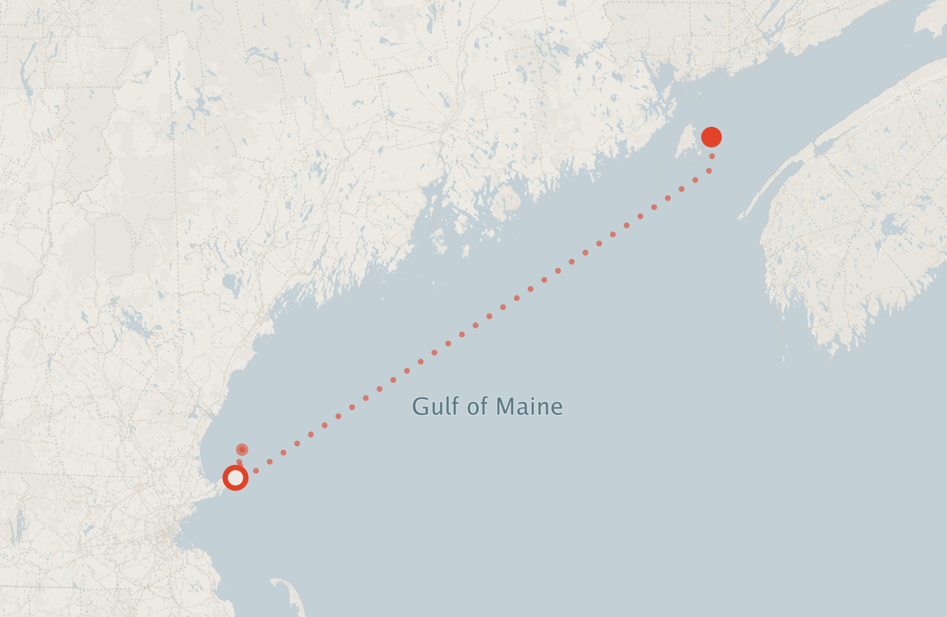 Activity map — real sighting points on an OpenStreetMap basemap