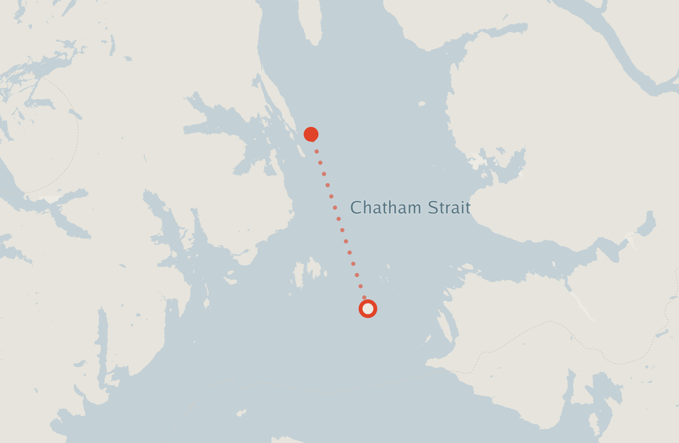Activity map — real sighting points on an OpenStreetMap basemap