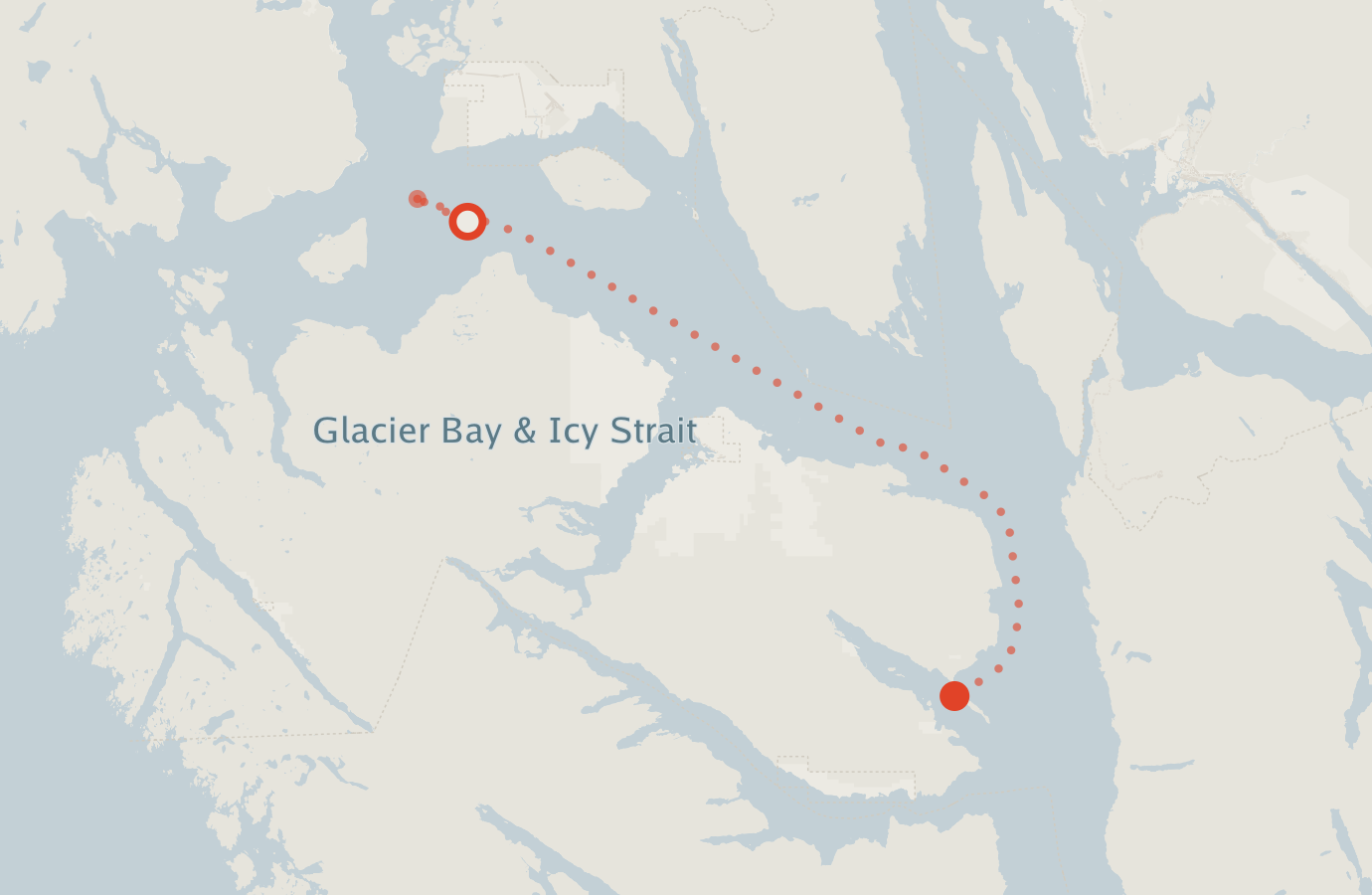 Activity map — real sighting points on an OpenStreetMap basemap