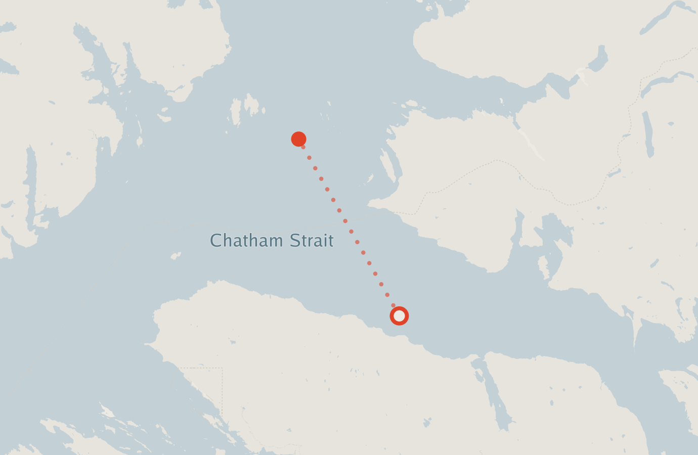 Activity map — real sighting points on an OpenStreetMap basemap