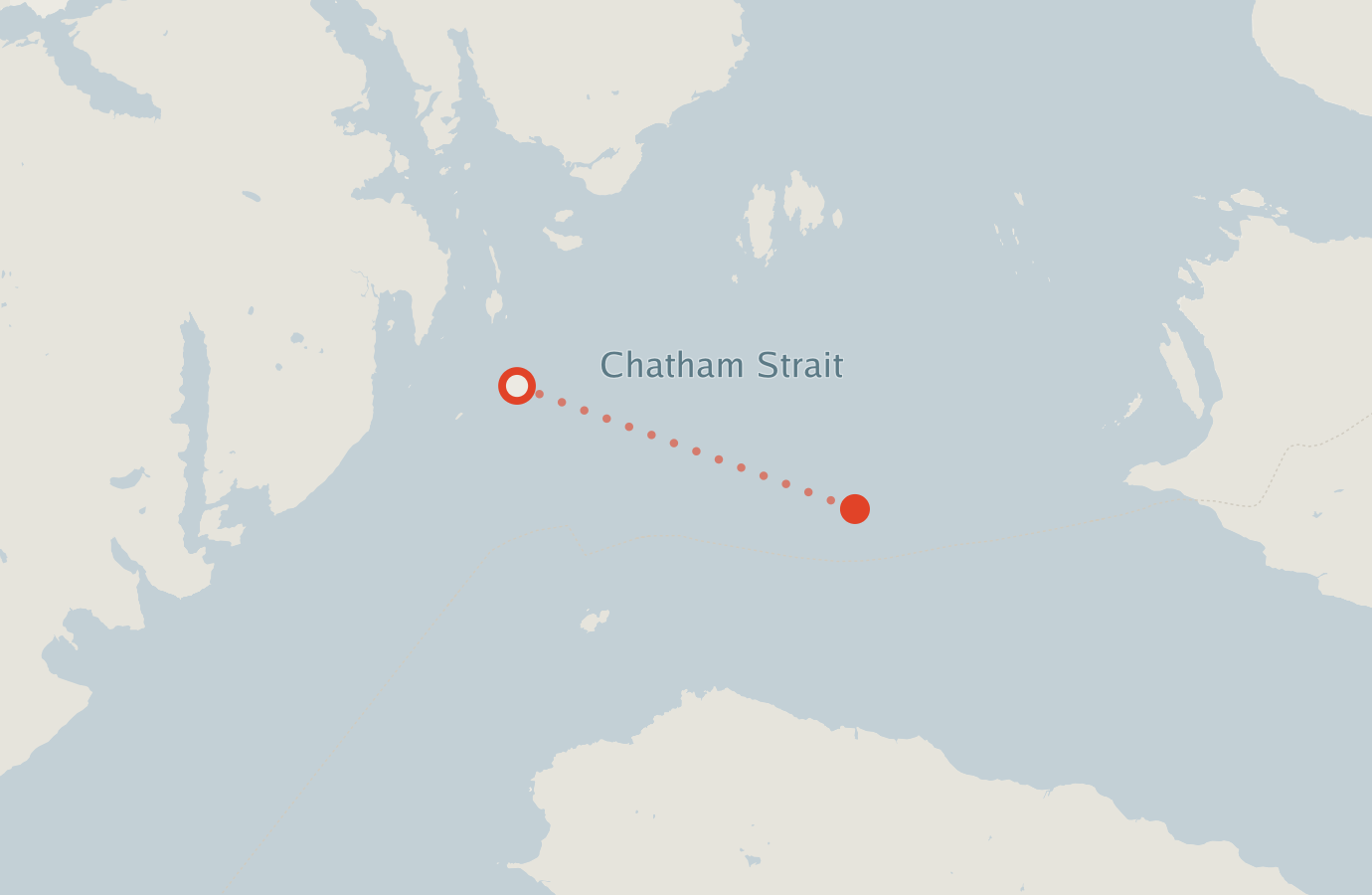 Activity map — real sighting points on an OpenStreetMap basemap