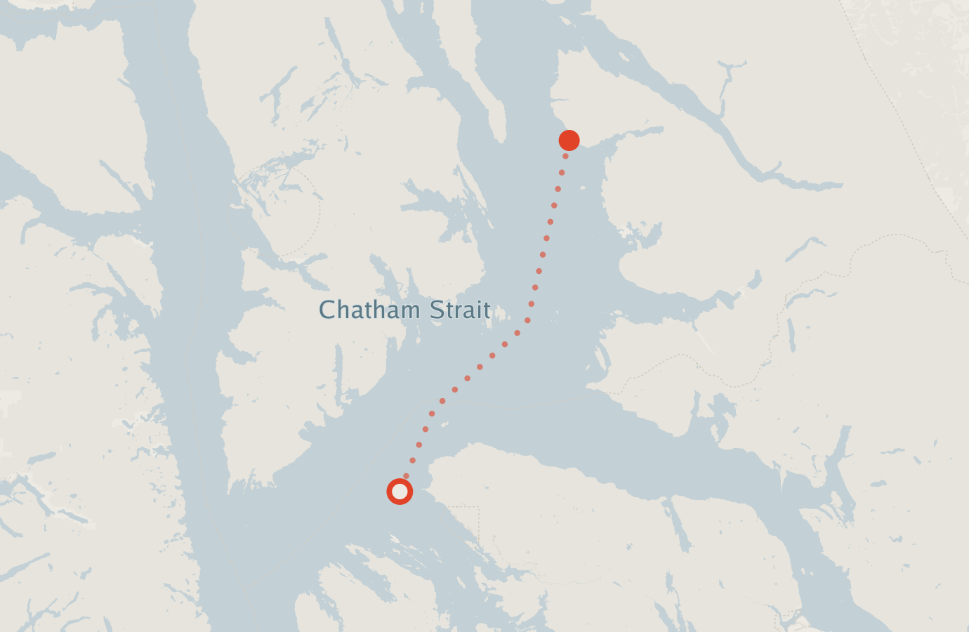 Activity map — real sighting points on an OpenStreetMap basemap