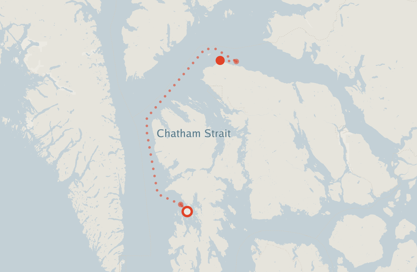 Activity map — real sighting points on an OpenStreetMap basemap