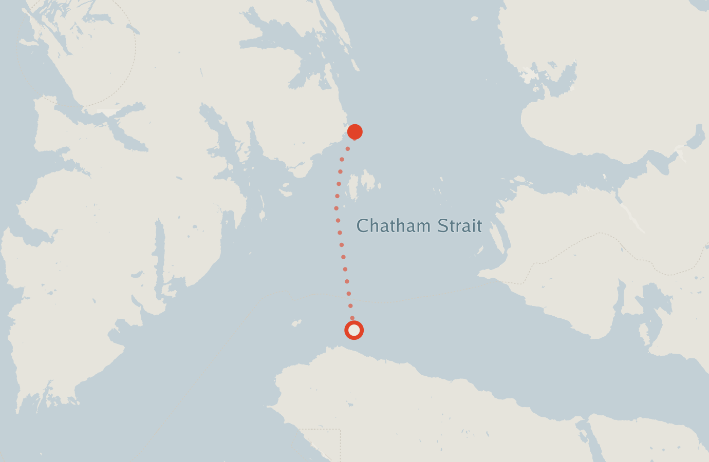 Activity map — real sighting points on an OpenStreetMap basemap
