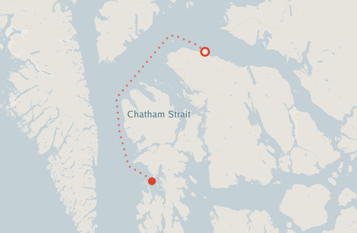 Activity map — real sighting points on an OpenStreetMap basemap